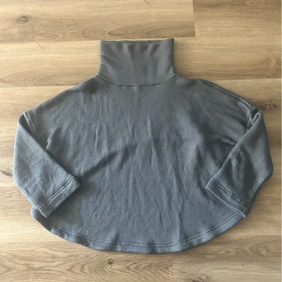 Free People Milley Reversible 2-Piece Set, Blue Knit Turtleneck & Skirt(XS) NWOT - Picture 7 of 13